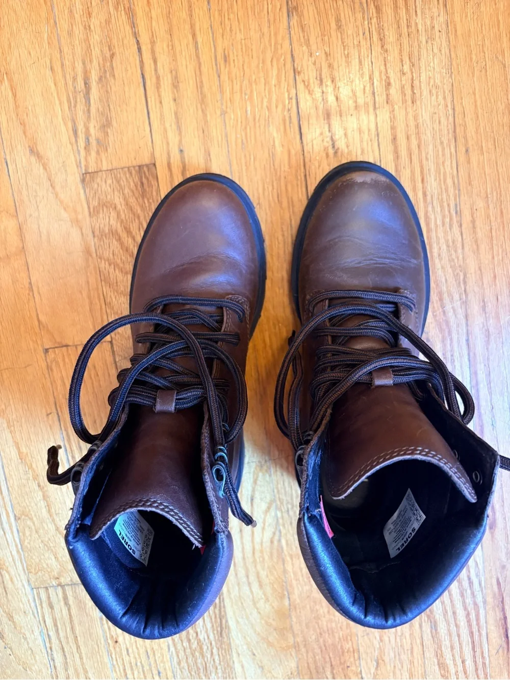 Women’s Brown Leather Lace-Up Sorel Boots